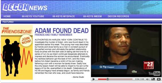 Decon News - Adam Found Dead Decon News - Adam Found Dead