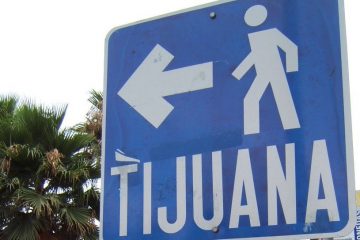 US Mexico border in Tijuana