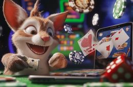cute animal with cards